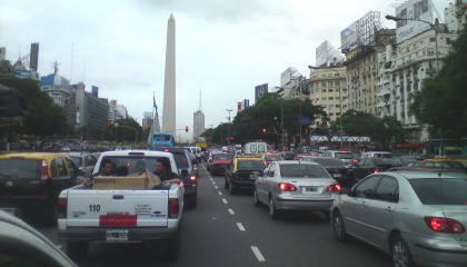 Traffic jam Buenos Aires
